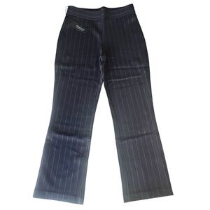 Jones & Co. / Jones New York Pull-On Navy Pinstripe Ponte Crop Pants size XS NWT